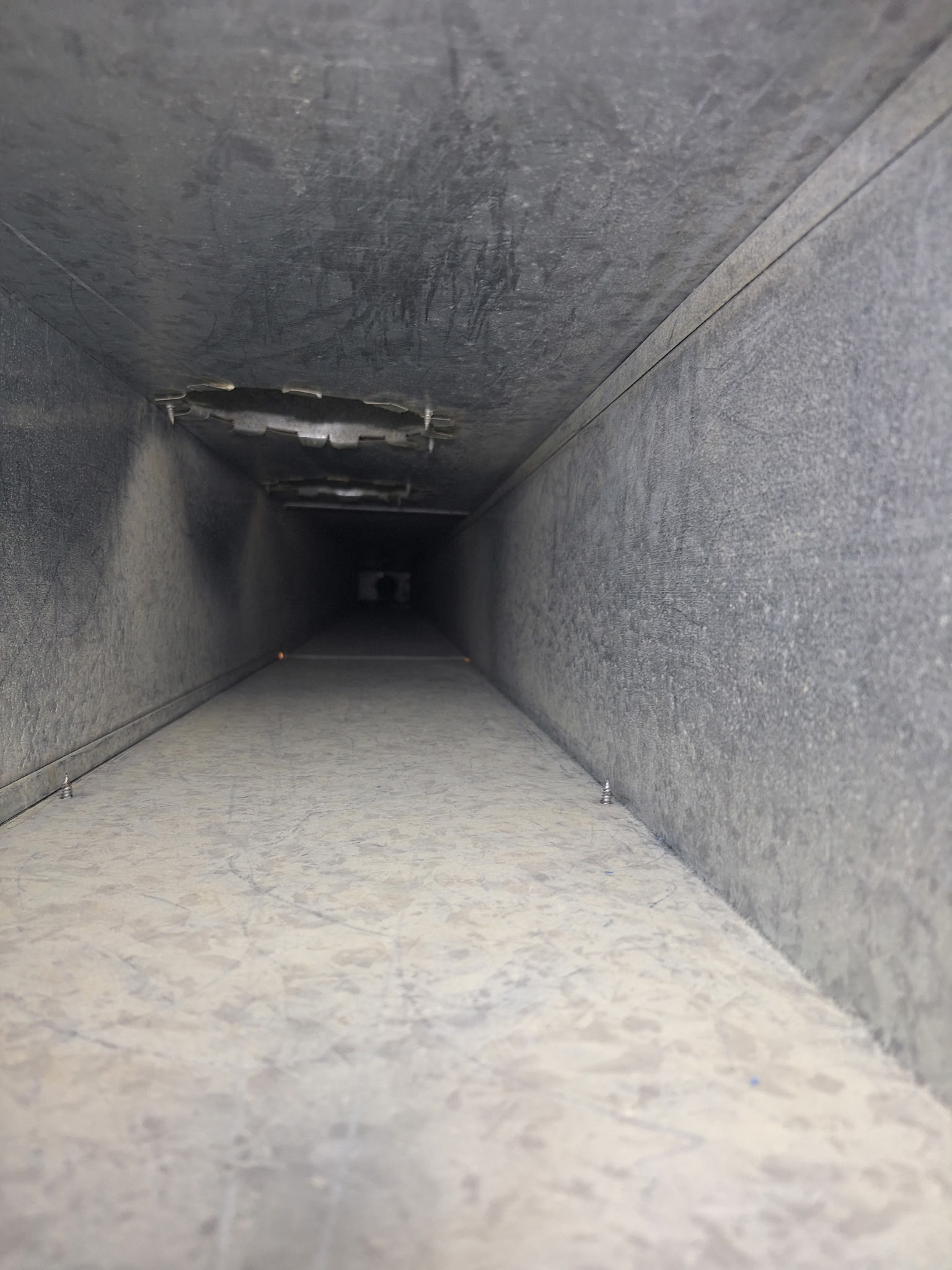 Photo of cleaned air duct